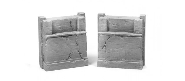 Aged Concrete Bridge Abutments