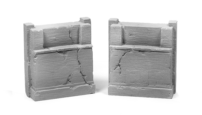 Aged Concrete Bridge Abutments Aged Concrete Bridge Abutments